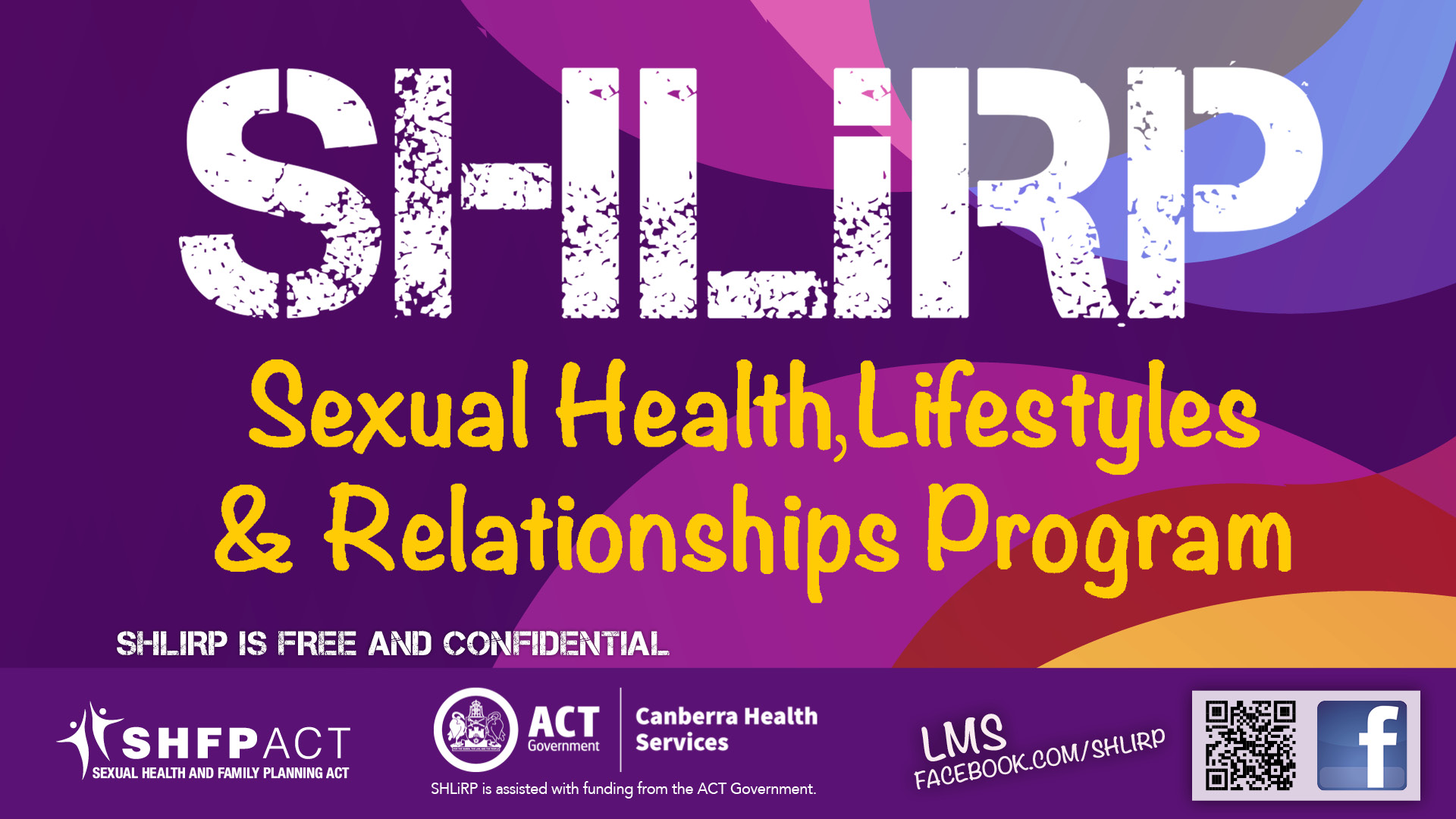 tex based imaged that's says 'SHLiRP Sexual Health, Lifestyle and Relationships Program'