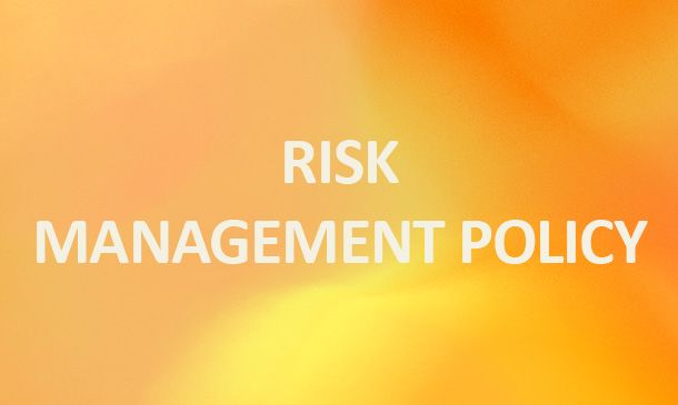 Text Image that says 'Risk Management Policy'